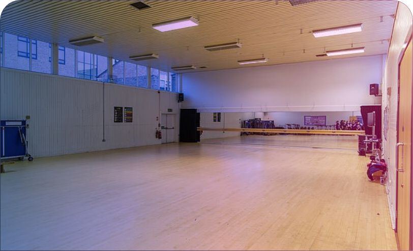 Empty gymnasium hall